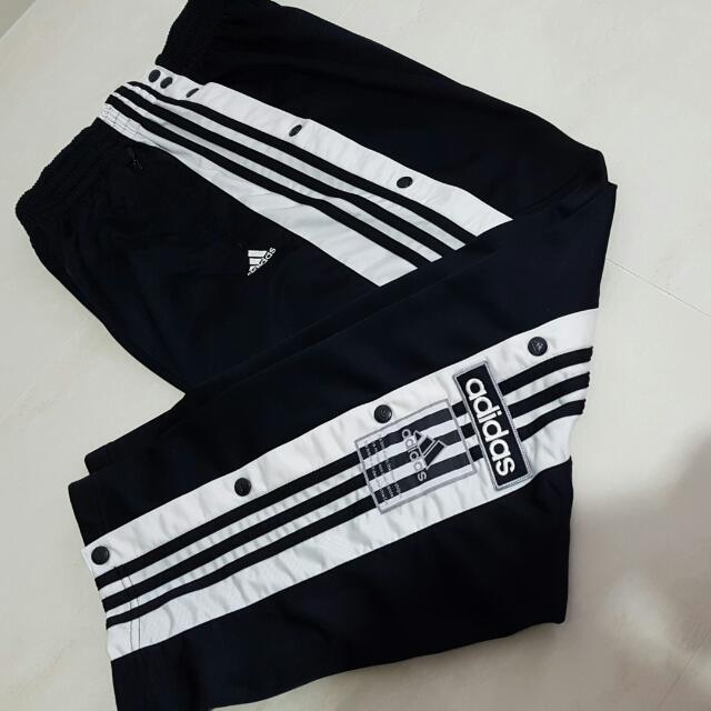 adidas button up track pants