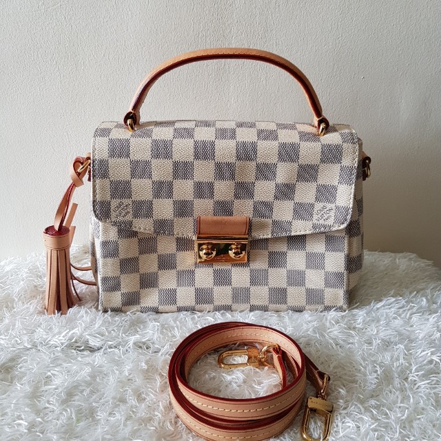 Authentic Louis Vuitton Croisette Damier Azur Crossbody Bag, Women&#39;s Fashion, Bags & Wallets on ...