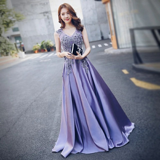Purple cheap dinner gown