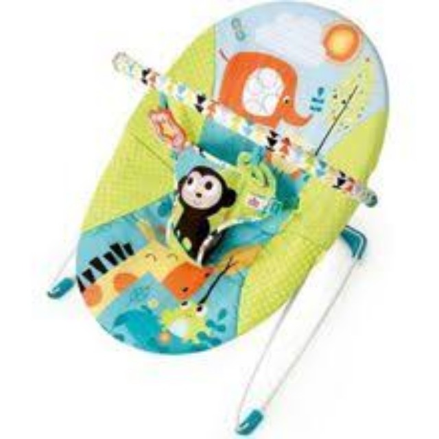 Bright Starts Pattern Pals Bouncer (Category: Other Babies Going Out Needs) located in Quezon City. Submitted by declutterleeey (Listing ID 130562125, Image 2). Description: I bought it at SM yesterday, original price is 2,400 pesos. I'm selling it now for only 1,700 pesos complete with receipt, box, cover and manual. Save 700 pesos, still negotiable. Inopen lang at inassemble. RFS: Hindi gusto ni baby, nagwala lang sya nung pinaupo namin. Planni