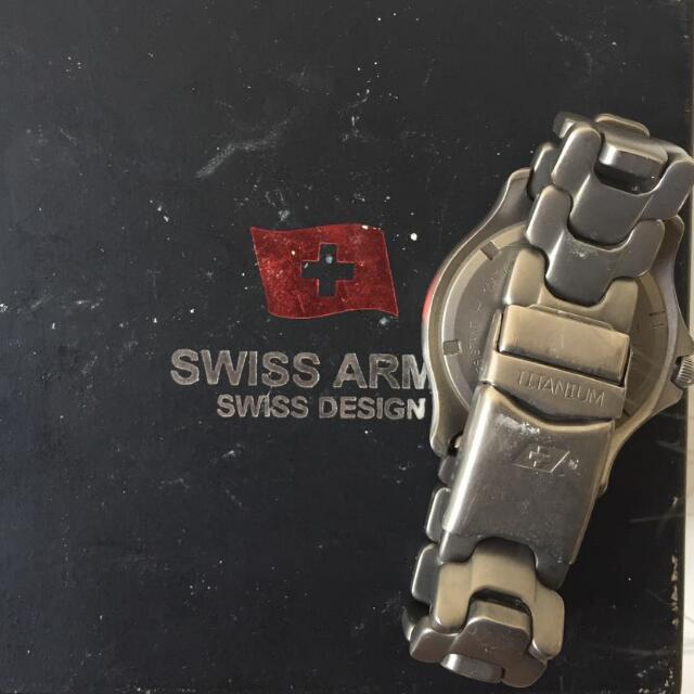 Jam Swiss Army HC2790 Titanium, Fesyen Pria, Jam Tangan di Carousell