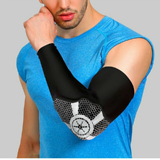 Sports Pad Arm Elbow Brace Guard Strap Volleyball Tennis Protector Support