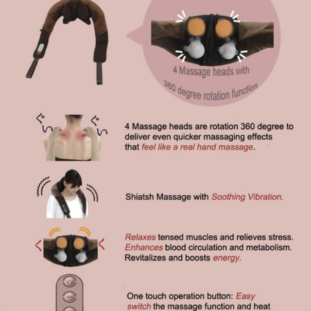 Ogawa lunex touch 2025 shiatsu neck massager