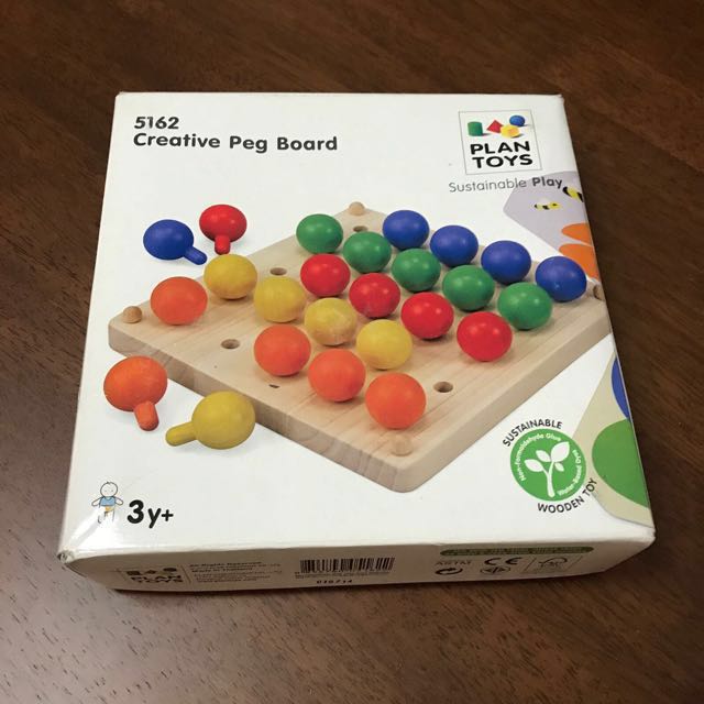 plan toys creative peg board