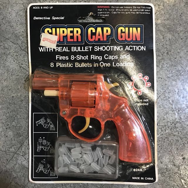 Super Cap Toy Gun DETECTIVE SPECIAL Revolver 8 Shot Ring Caps Pistol  Handgun