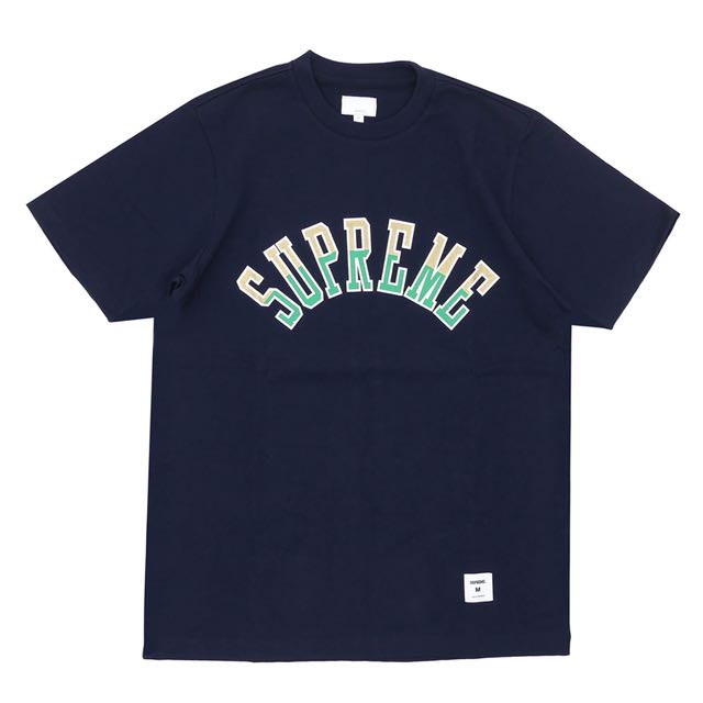 Supreme curve sale logo tee