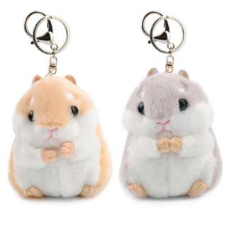 Cute hamster couple keychain (GET 2 OR MORE FOR FREE SHIPPING)