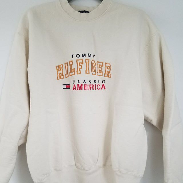 tommy hilfiger cream sweater
