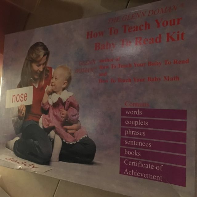 Glenn Doman Teach Your Baby how to Read Kit, Hobbies & Toys, Books