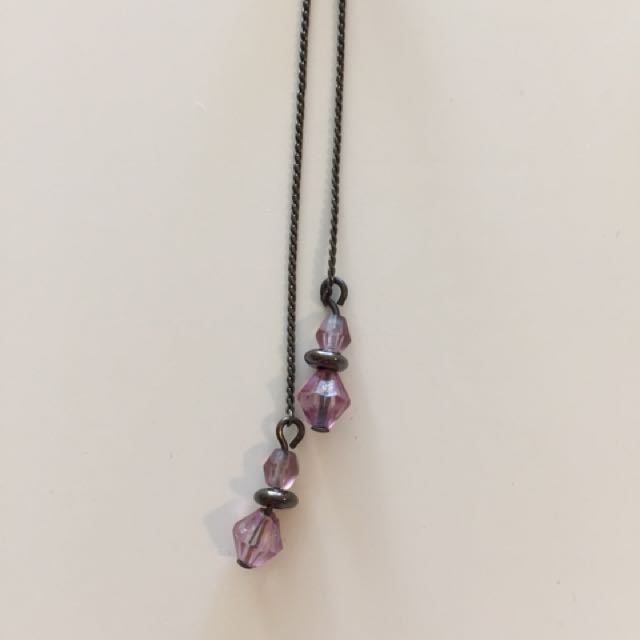 Gunmetal with Lilac Beads (Category: Accessories) located in Toronto. Submitted by hgigi (Listing ID 130880792, Image 2). Description: .