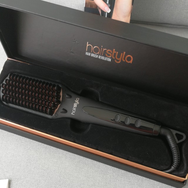 Hairstyla ceramic straightening brush shop