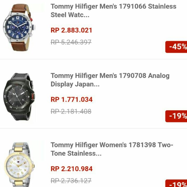 Jam Tangan Tommy Hilfiger Fesyen Pria Jam Tangan Di Carousell