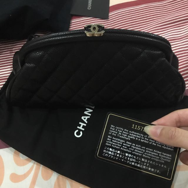 Chanel kiss lock clutch cheap