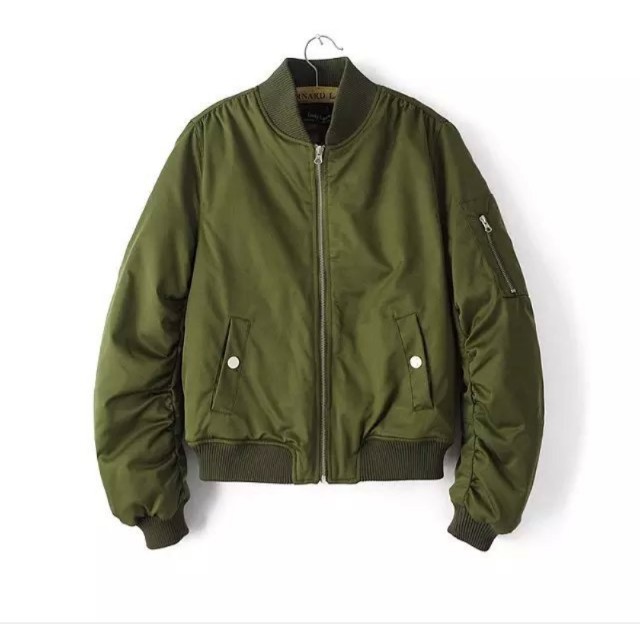 Navy/Army Green (Dark Green) Bomber Jacket, Women's Fashion, Coats