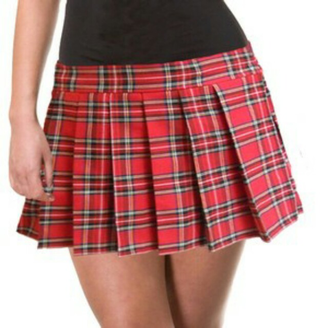 Plaid school girl skirt Clearance