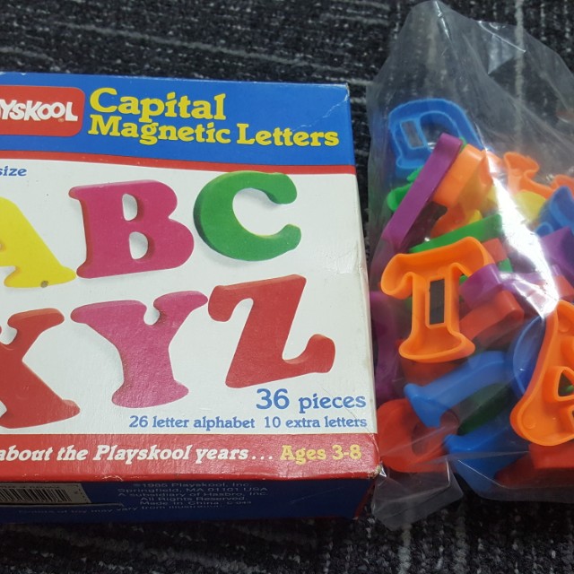 playskool magnetic letters