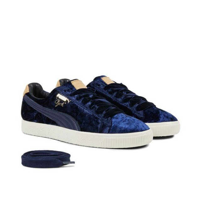 puma clyde blue suede