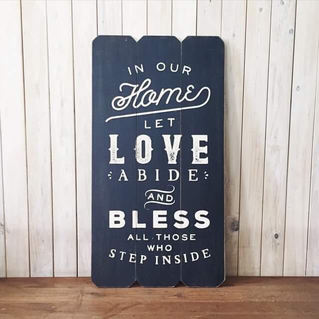Ready Stock Wall Decor In Our Home Let Love Abide Black