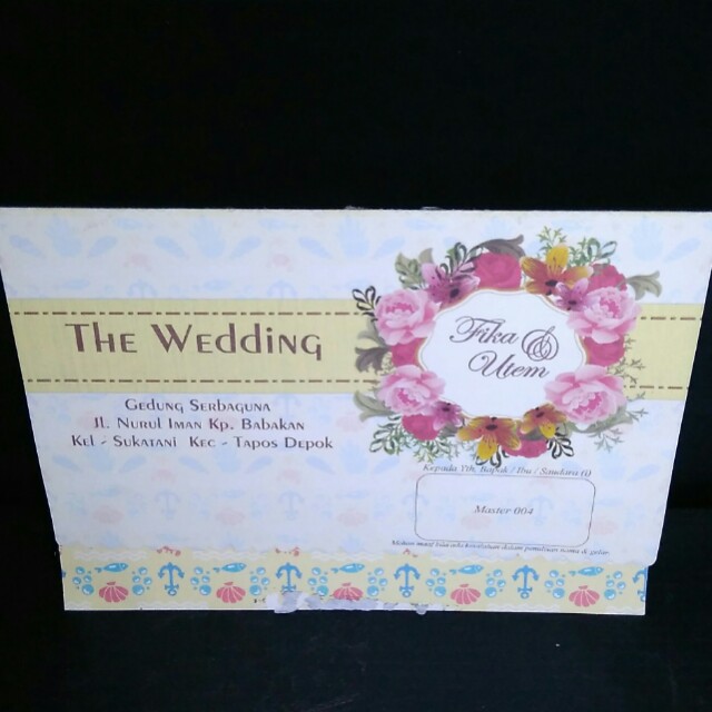 Undangan Pernikahan Murah Type Master 004 Design Craft