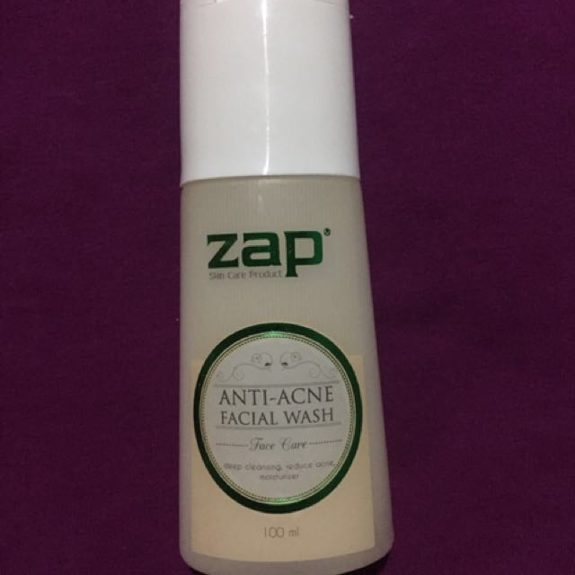 ZAP Anti Acne Facial Wash, Kesehatan & Kecantikan, Kulit, Sabun & Tubuh