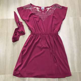 LUNA LACE BUSTIER TOP (MAROON)