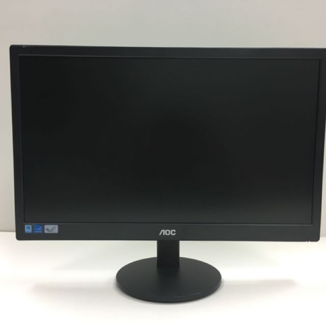 AOC LCD MONITOR ( MODEL NUMBER 185LM00019 ) WITH VGA & POWER CABLE
