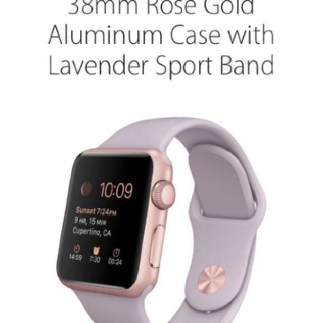 Apple watch rose outlet gold lavender sport band