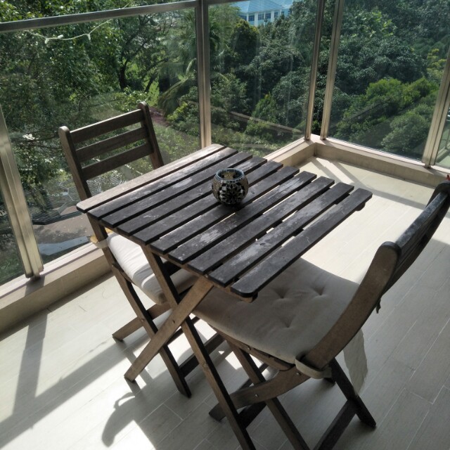 Ikea Askholmen Outdoor Table 2 Chairs Furniture Tables Chairs On Carousell
