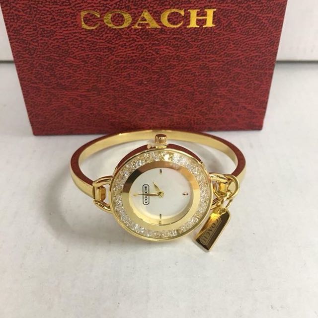 Coach watch sale bangle