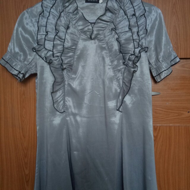 Silver Mini Dress Reborn M Free Delivery Women S Fashion