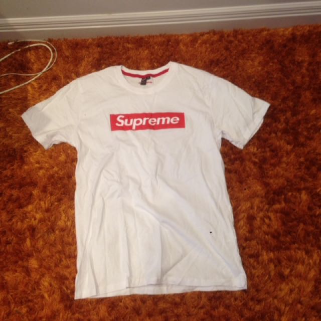 fake supreme t shirt