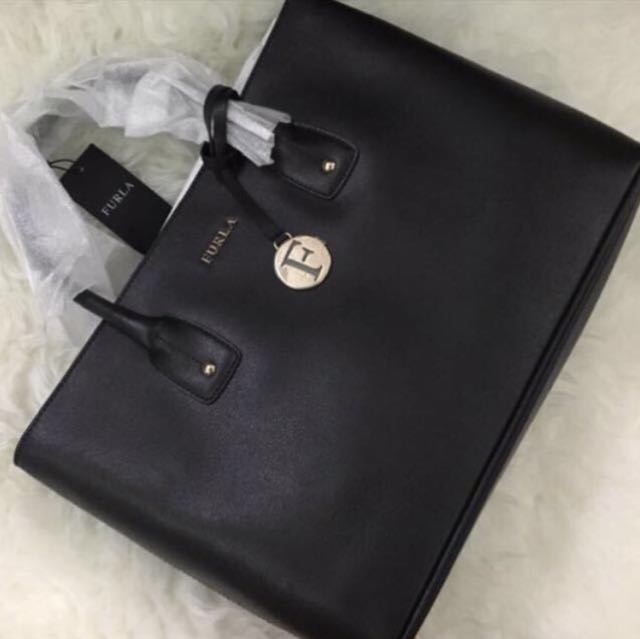 Furla Josi Medium Saffiano Leather Tote in Brown