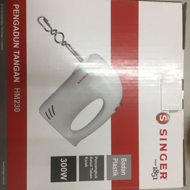 Hand Mixer Brand Singer, TV & Home Appliances, Kitchen Appliances, Hand