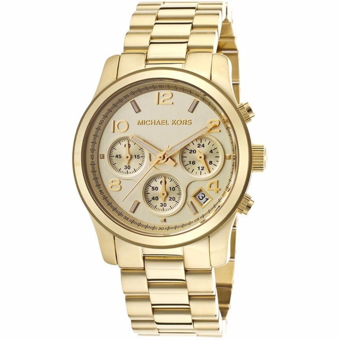 michael kors chronograph gold