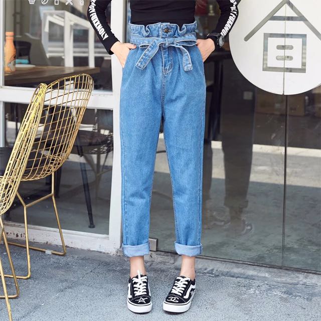 paper bag pants jeans