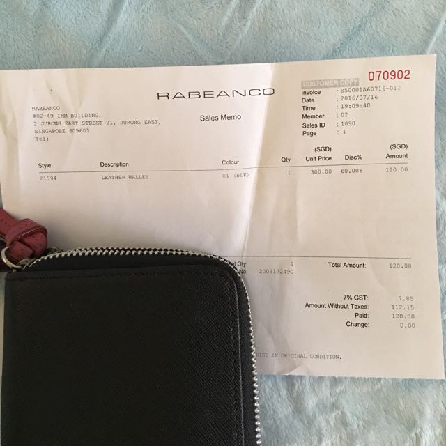 Rabeanco Wallet, Luxury, Bags & Wallets on Carousell