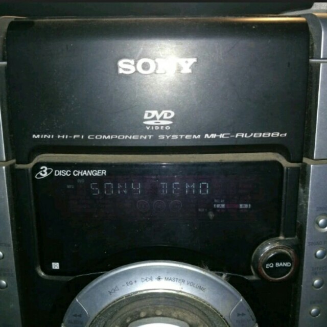 system stereo mhc sony rv888d