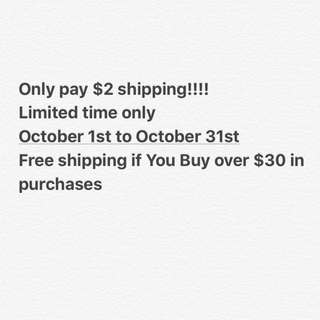 Free Shipping Over $30