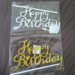 Glitter Cake Topper