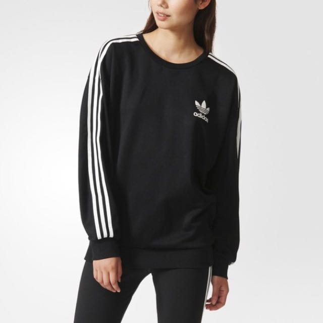 black adidas sweatshirt womens