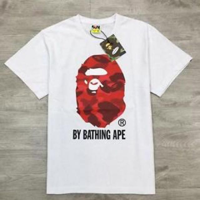 Bape Men's T-Shirt - Red - M