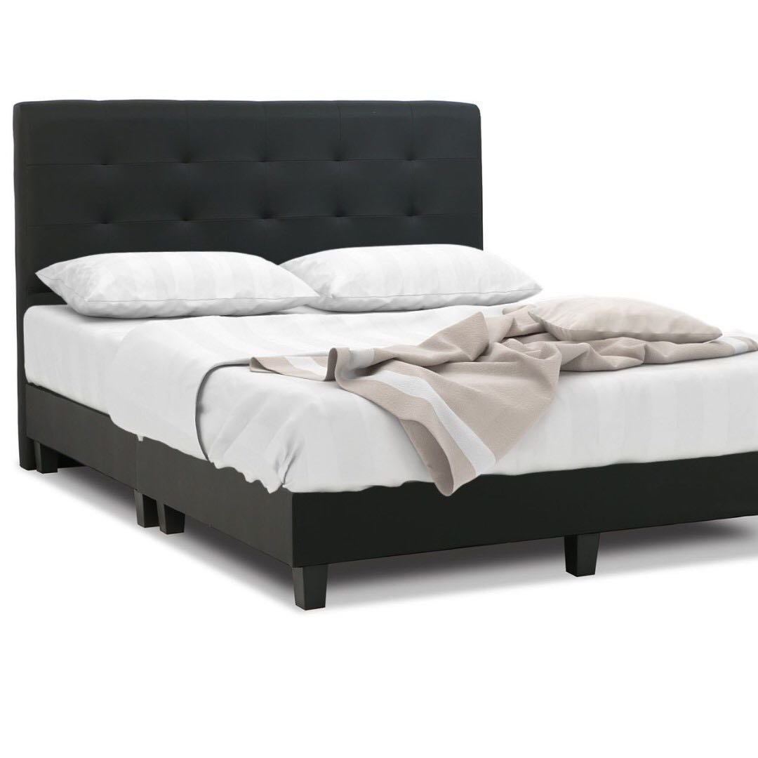 Boston 10 Euro Top Double Offset Coil Mattress Bedframe