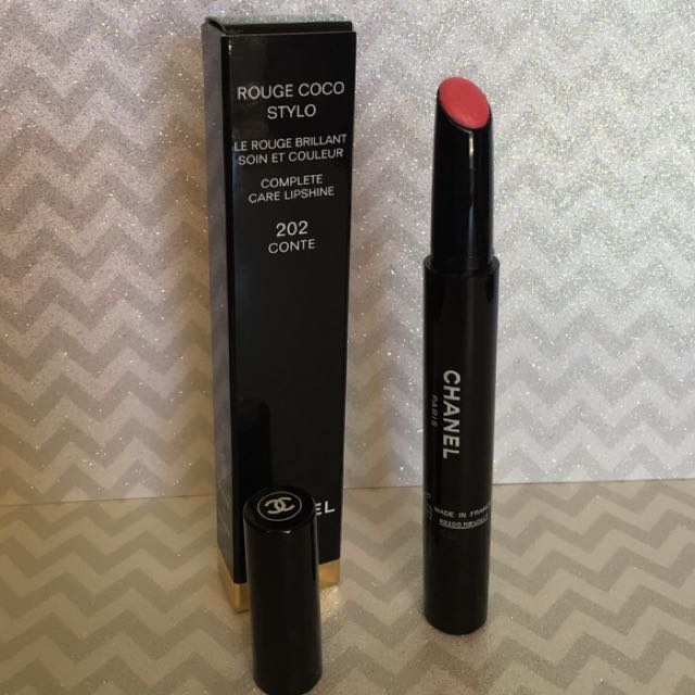 Chanel rouge coco stylo 202 conte, Beauty & Personal Care, Face, Makeup on  Carousell