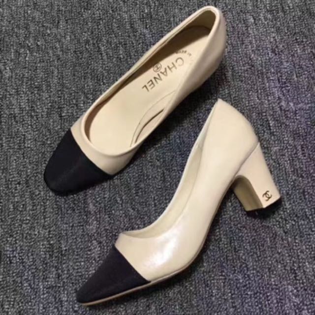 chanel heels pumps
