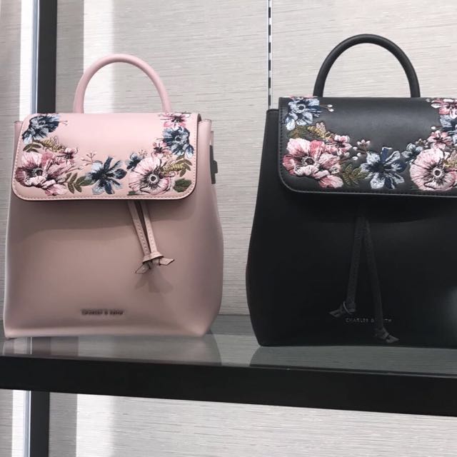 charles and keith front flap backpack