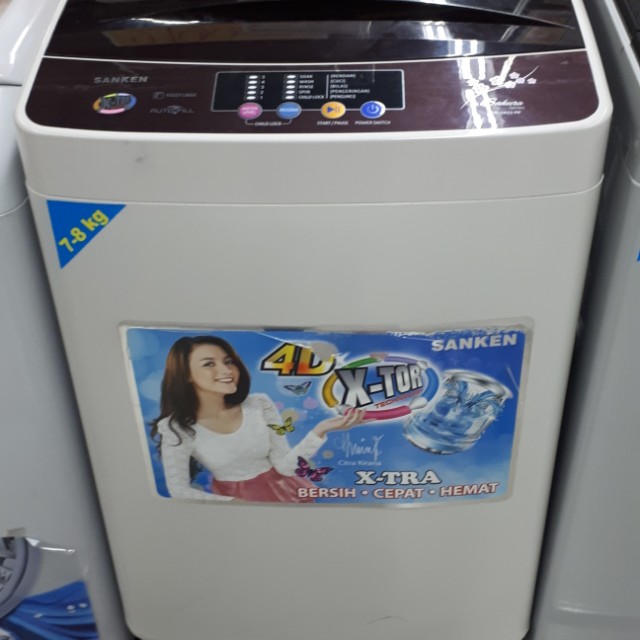 Kredit Mesin Cuci Sanken Aws855 1 Tabung Serba Serbi Di Carousell