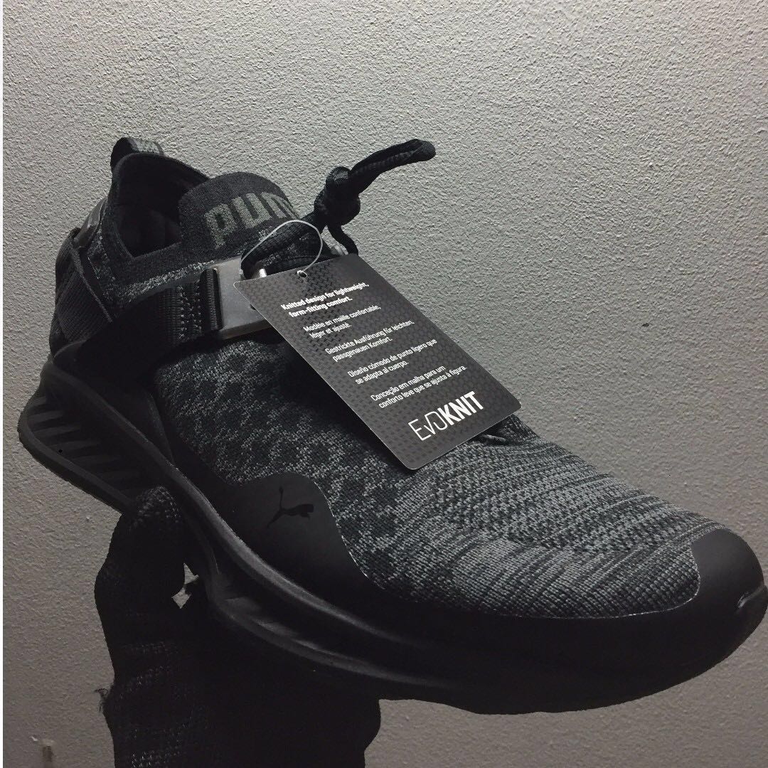 Puma ignite evoknit low black hot sale