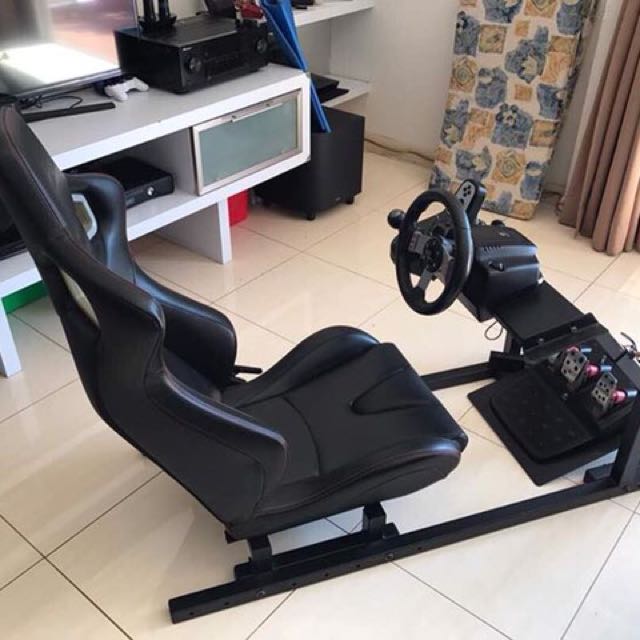 Racing Simulator With Semi Bucket Seat Electronics Tvs Entertainment Systems On Carousell