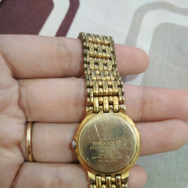 Westar 18k Gold Electroplated Fesyen Wanita Jam Tangan Di Carousell