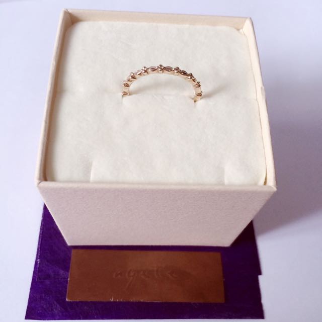 日本品牌agete 簡約花結k金戒指nojess Vendome Aoyama Va Ete 4度c 她的時尚 飾品配件在旋轉拍賣